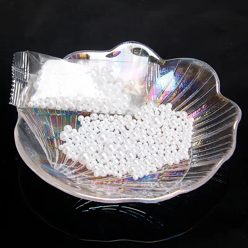 Round Gradient Pearl Cream Gum Dropping Material