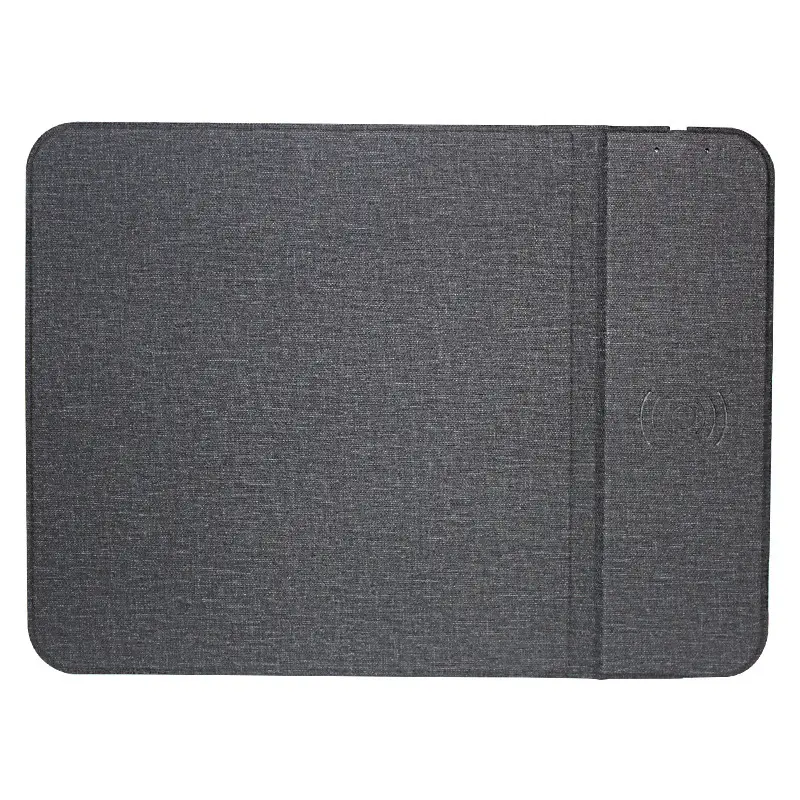 Wireless Charging Mouse Pad with Phone Holder Foldable Black - Image 3