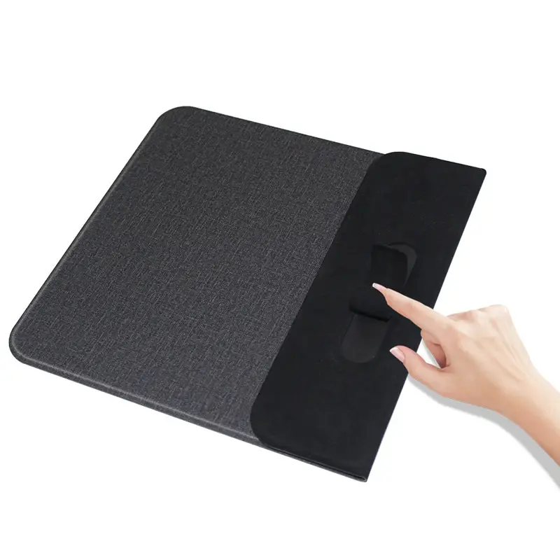 Wireless Charging Mouse Pad with Phone Holder Foldable Black - Image 5