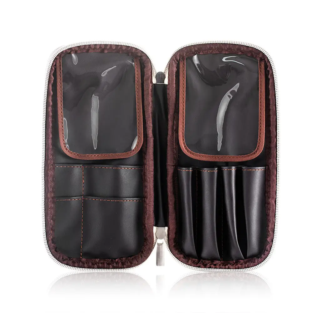 Black Travel Makeup Brush Storage Bag 14 Brushes - Image 6