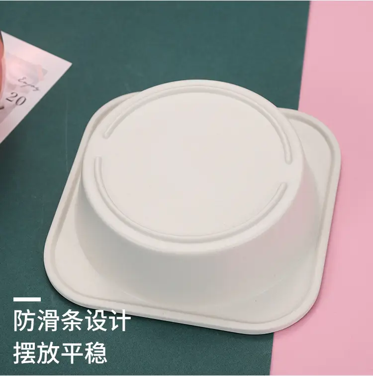 Cute Cartoon Bamboo Bowl for Kids 14cm Square — feature 10