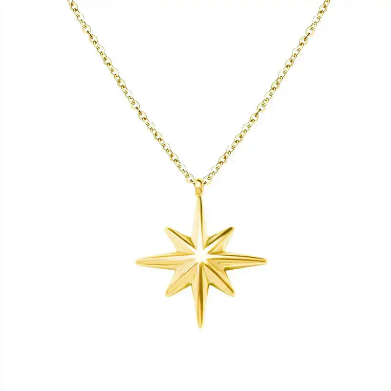 Gold Star Pendant Necklace for Women - Image 6
