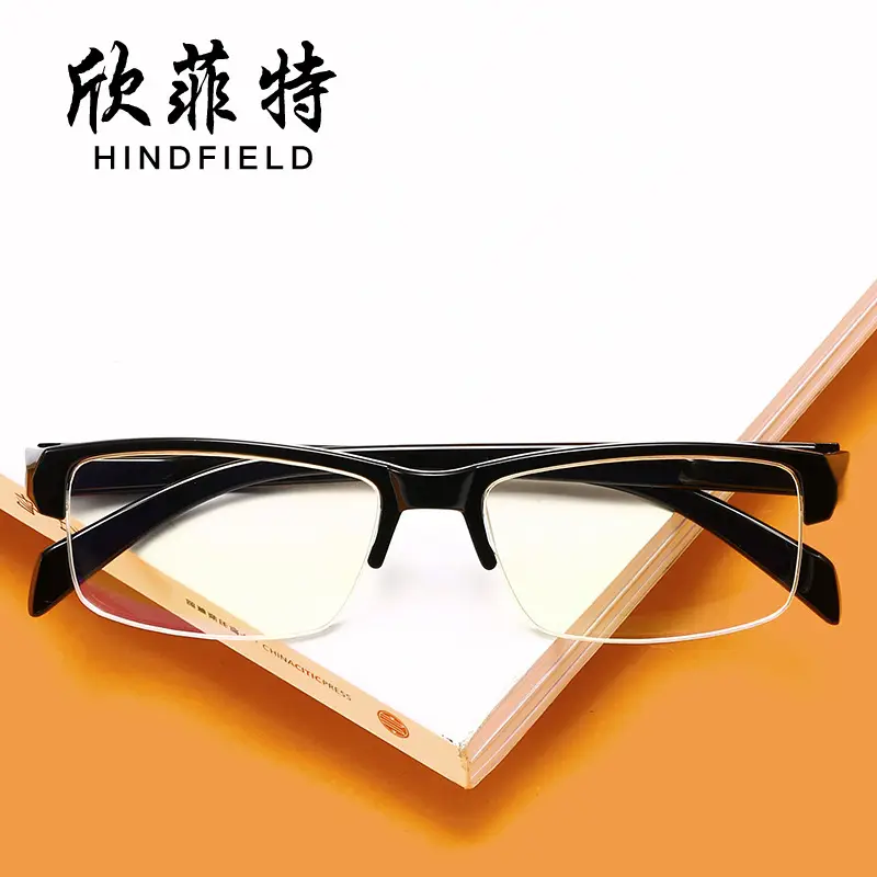 New Business Men Myopia Glasses Half Frame Black Wholesale - Image 2