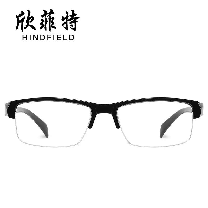 New Business Men Myopia Glasses Half Frame Black Wholesale - Image 3
