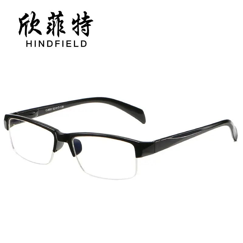 New Business Men Myopia Glasses Half Frame Black Wholesale - Image 4