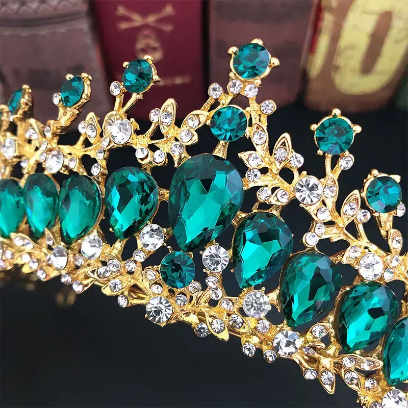 Luxury Bridal Crown Hairbands Multi Color Rhinestone Korean Style - Image 12
