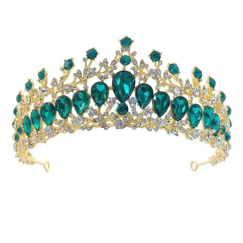 Luxury Bridal Crown Hairbands Multi Color Rhinestone Korean Style - Image 3