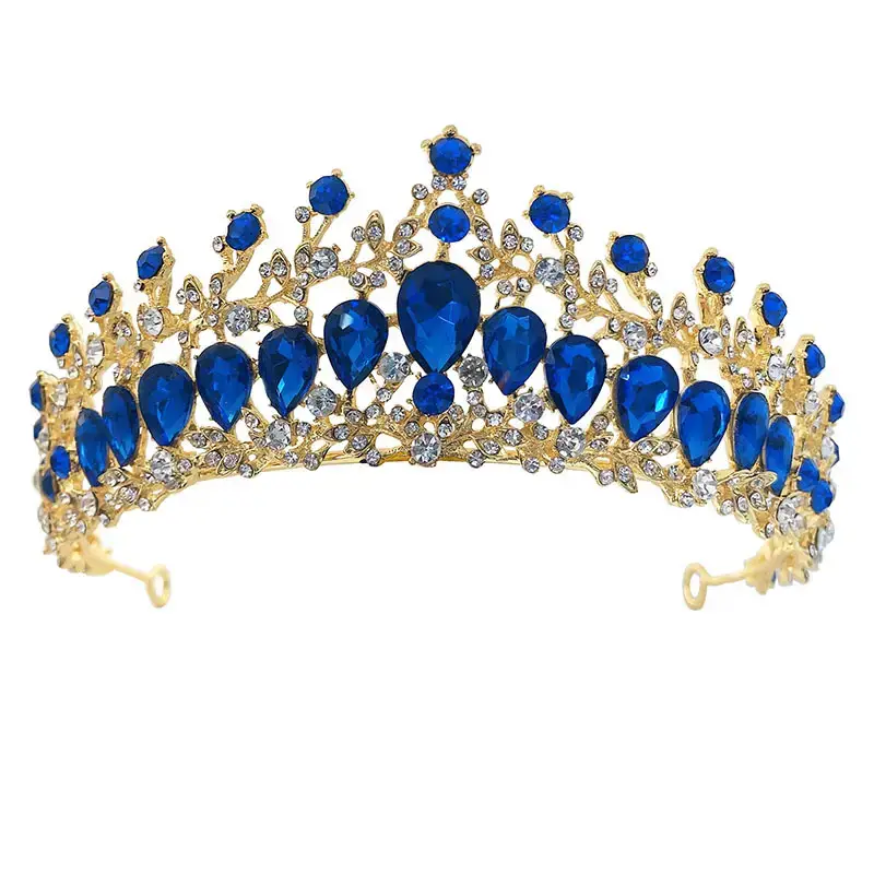 Luxury Bridal Crown Hairbands Multi Color Rhinestone Korean Style - Image 4