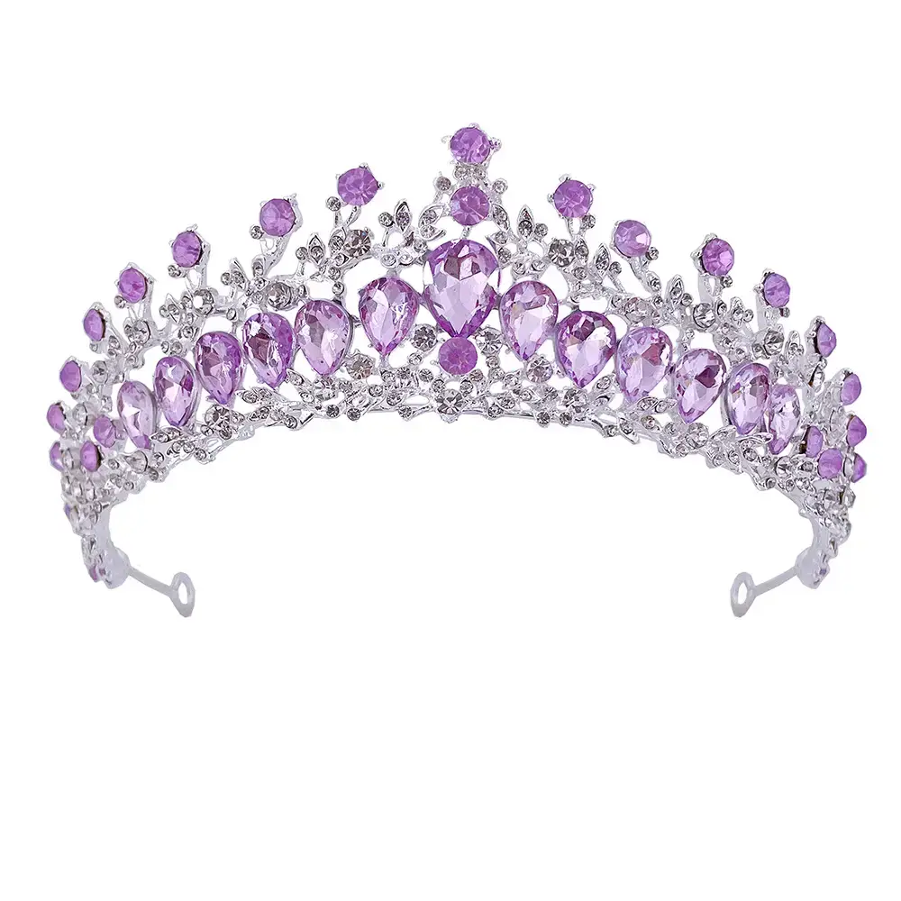 Luxury Bridal Crown Hairbands Multi Color Rhinestone Korean Style - Image 8