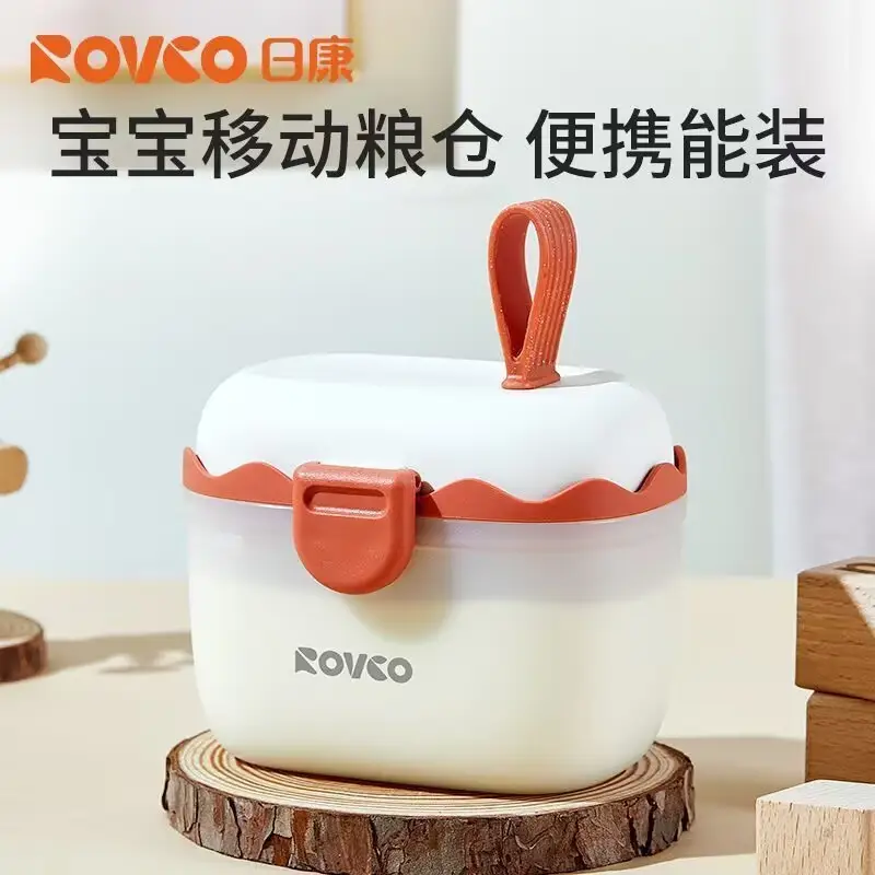 Portable Milk Powder Box for Babies, 3-Layer Side Opening, Blue & Pink - Image 4