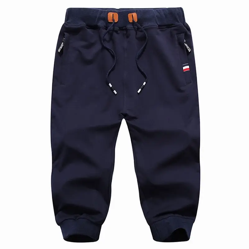 Black Knitted Sports Shorts for Boys Large