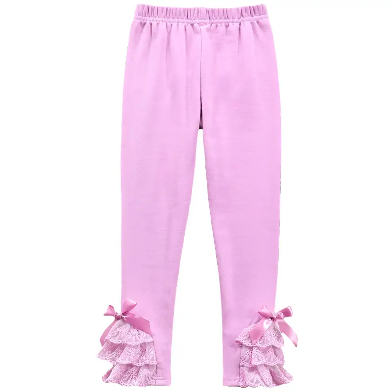 Girls Pink Lace Leggings Large Spring Autumn Wear