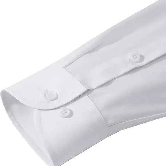 Men's Long Sleeve Black Business Shirt 2-720 Black - Image 18
