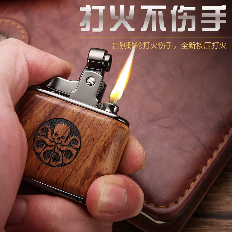 Baicheng Sandalwood Lighter with Logo - Image 7
