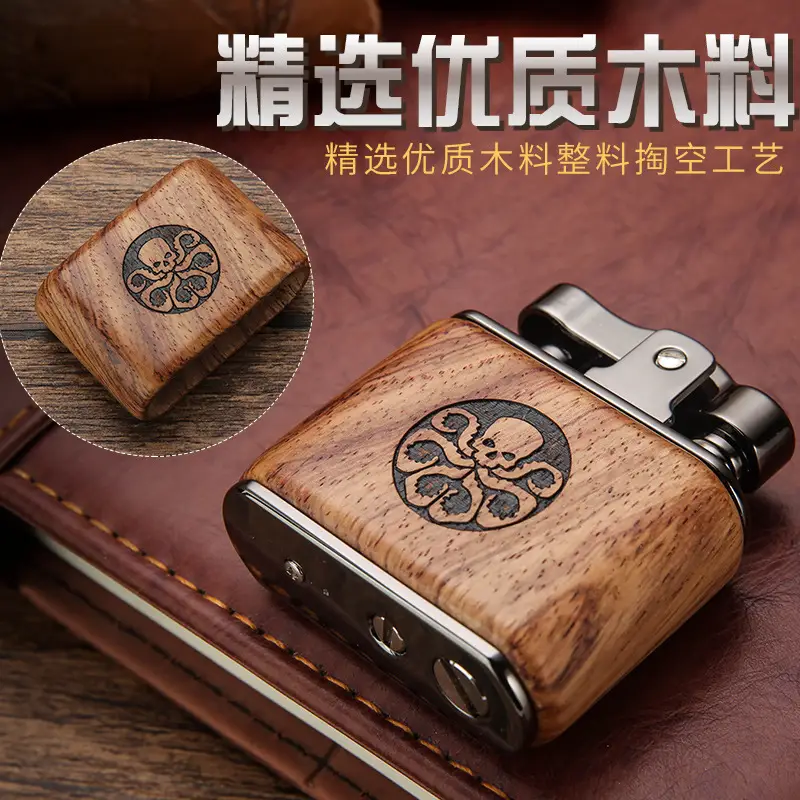 Baicheng Sandalwood Lighter with Logo - Image 9
