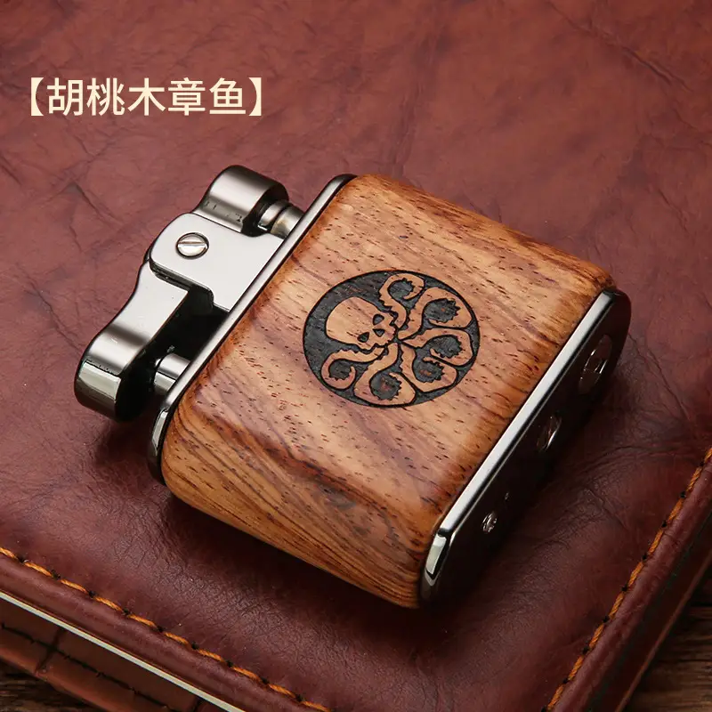 Baicheng Sandalwood Lighter with Logo - Image 5