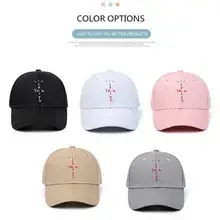 Men White Cross Stitch Cap with "Santo Stic" Brand — feature 5