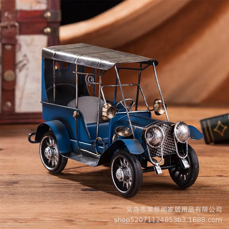 Retro Iron Car Ornament for Home Decor - Image 6