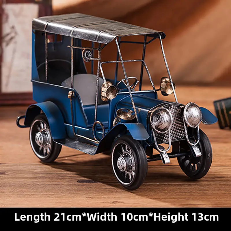 Retro Iron Car Ornament for Home Decor - Image 3