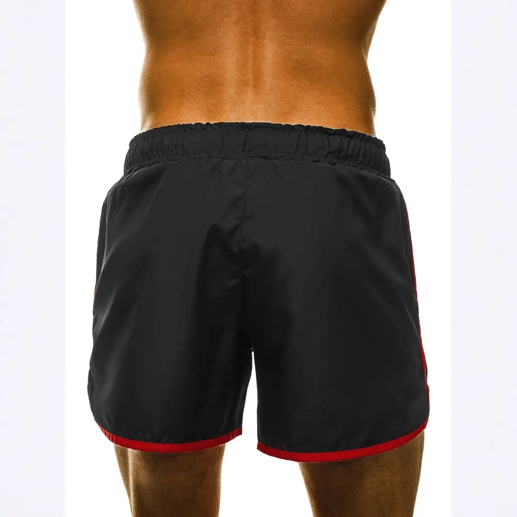 2020 Men's Maroon Striped Shorts Casual Beach Wear - Image 5