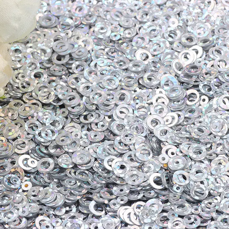 Small Bubble Hollow Circle Ring Sequins for Christmas & Weddings - Image 2