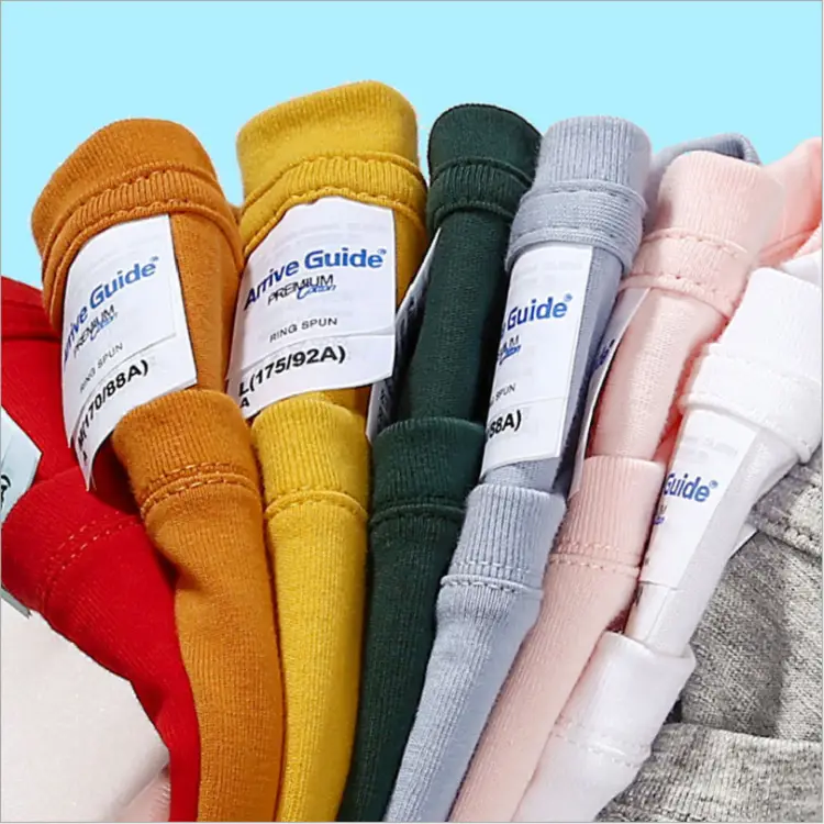 Cotton Round Neck T-Shirt Milk Tea 40" - Image 28