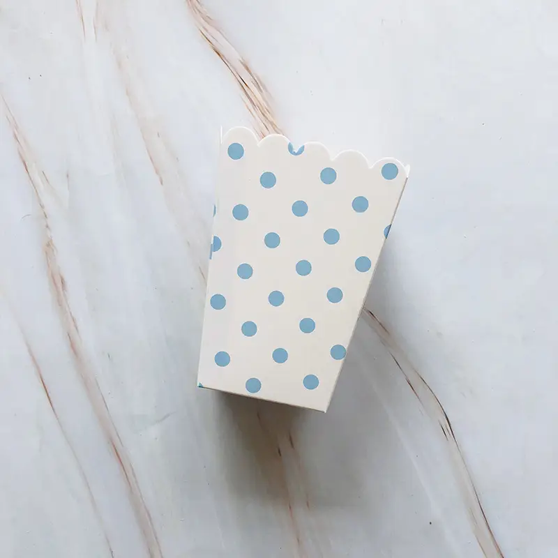 Popcorn Box Hot Stamped Pink Striped Decor - Image 12