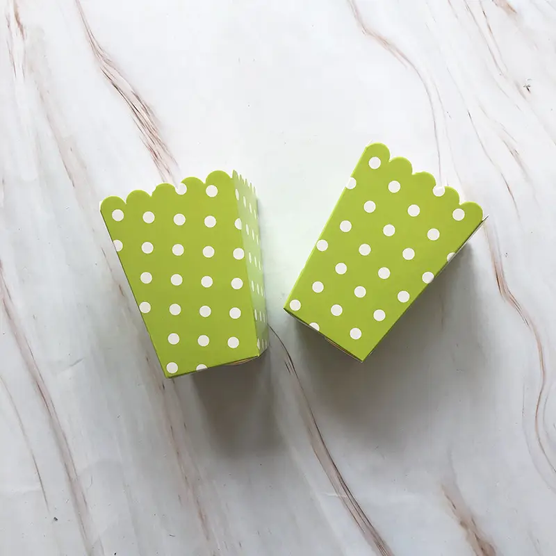 Popcorn Box Hot Stamped Pink Striped Decor - Image 3