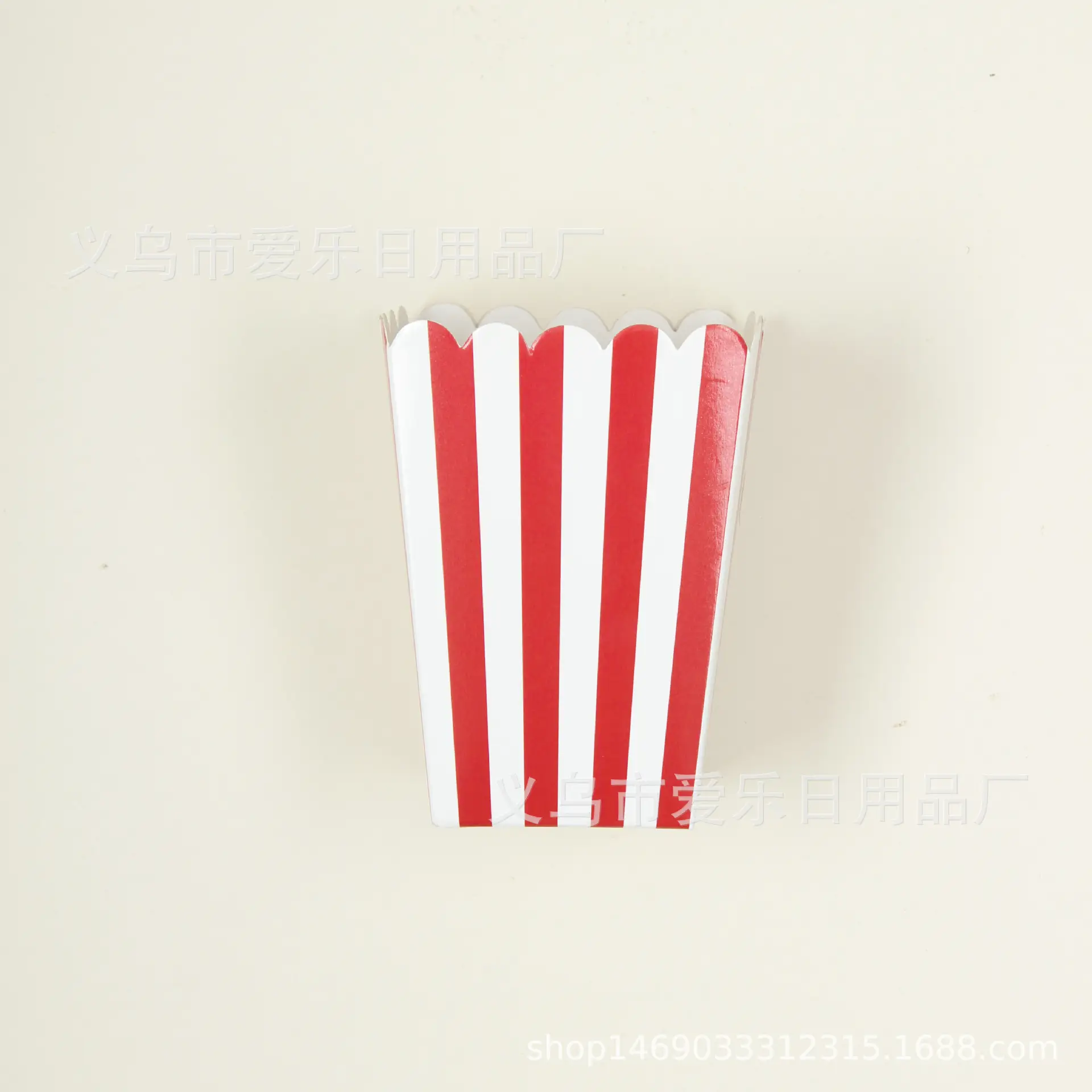 Popcorn Box Hot Stamped Pink Striped Decor - Image 35
