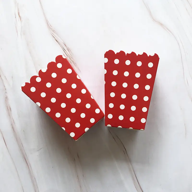 Popcorn Box Hot Stamped Pink Striped Decor - Image 6