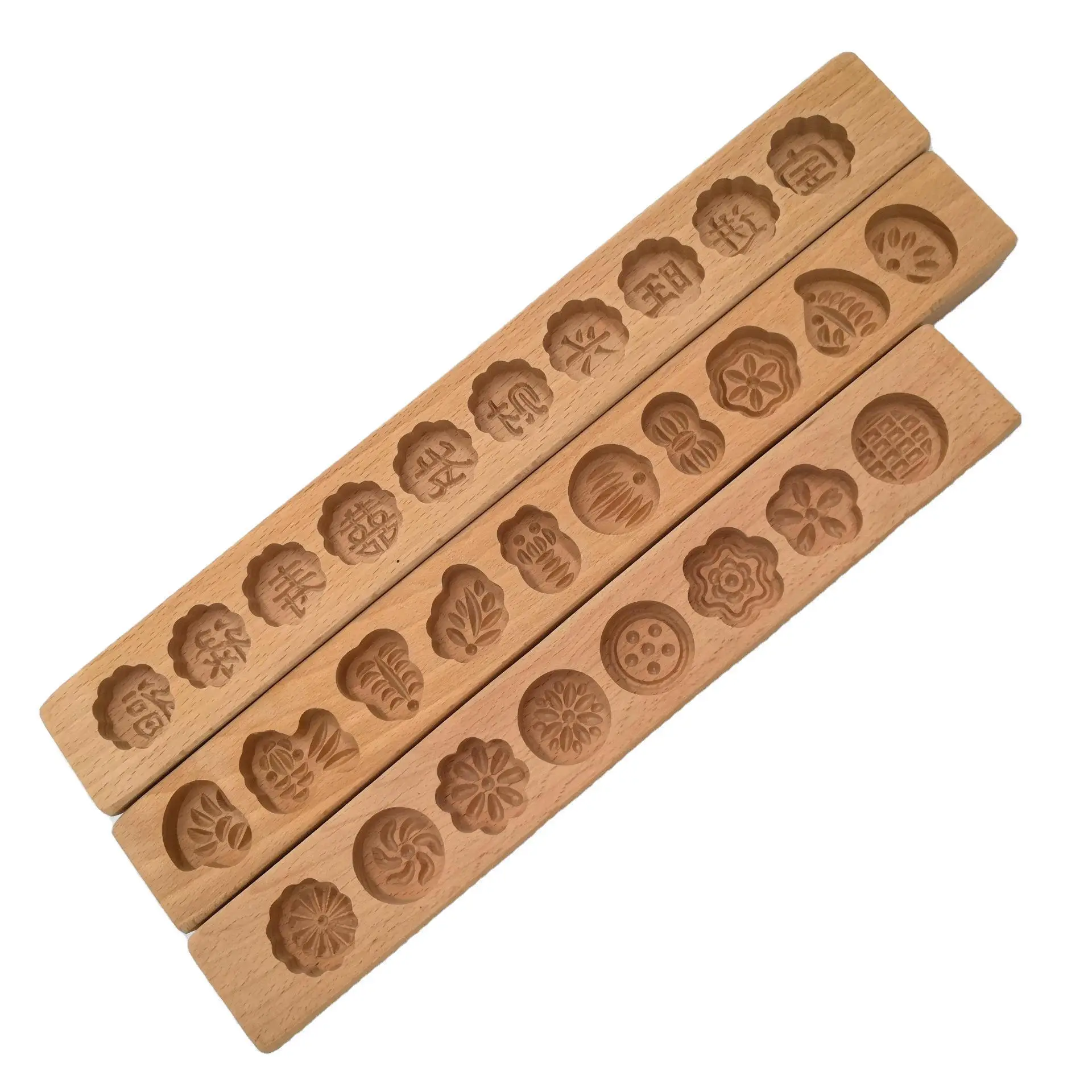 Wooden Moon Cake Mold Set for Baking - Image 9