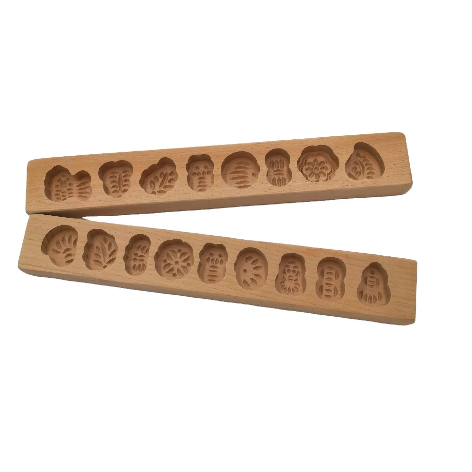 Wooden Moon Cake Mold Set for Baking - Image 11