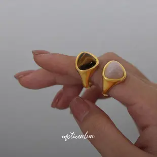Titanium Geometric Earrings Gold Plated All Match — feature 4