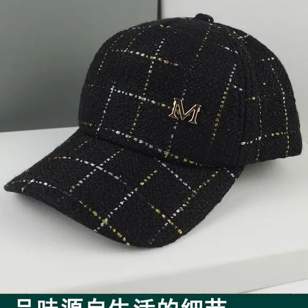 Women Korean Style Baseball Cap with Chain & Crystal - Image 7