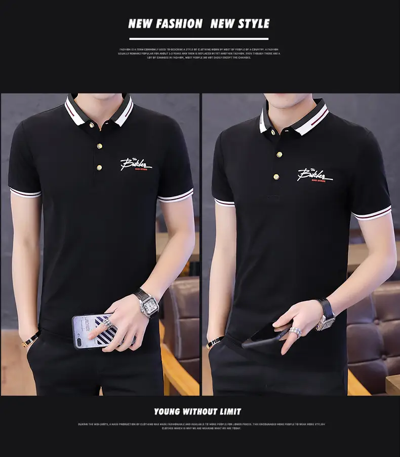 Men Pink Polo T-Shirt Slim Fit Solid Color — feature 10