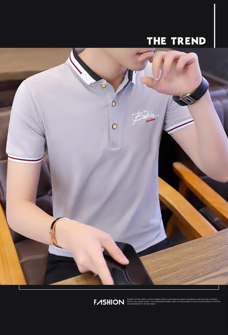 Men Pink Polo T-Shirt Slim Fit Solid Color — feature 16