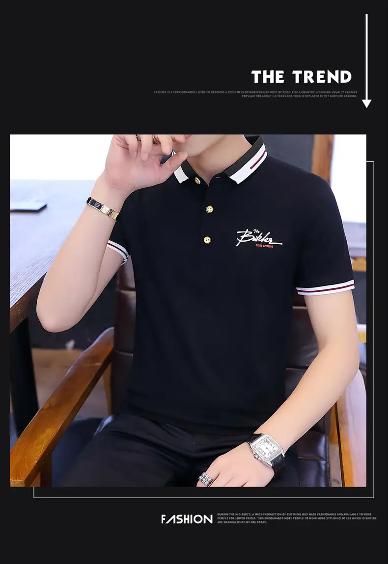 Men Pink Polo T-Shirt Slim Fit Solid Color — feature 9