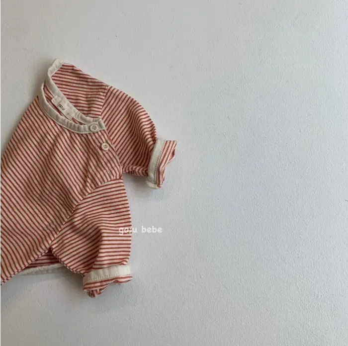 Baby Striped Long Sleeve T-Shirt Cotton Base Spring Wear