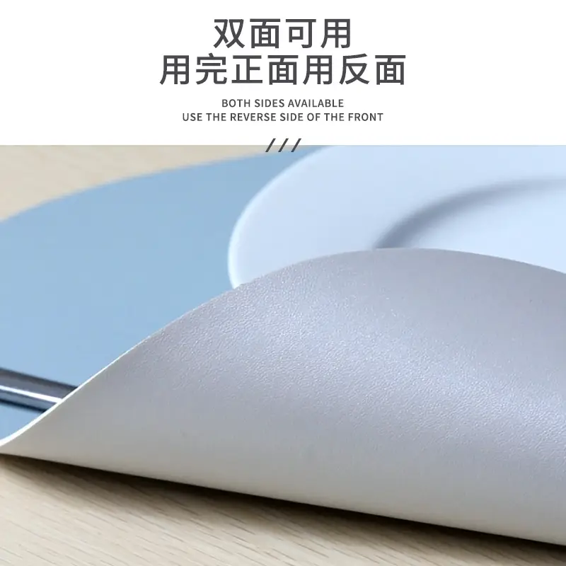 Double Color PU Leather Western Dish Mat Non-Slip - Image 16