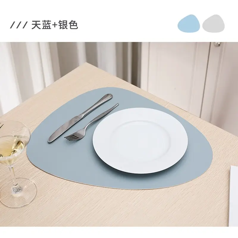 Double Color PU Leather Western Dish Mat Non-Slip - Image 5