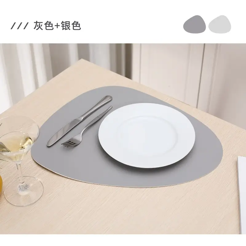 Double Color PU Leather Western Dish Mat Non-Slip - Image 8
