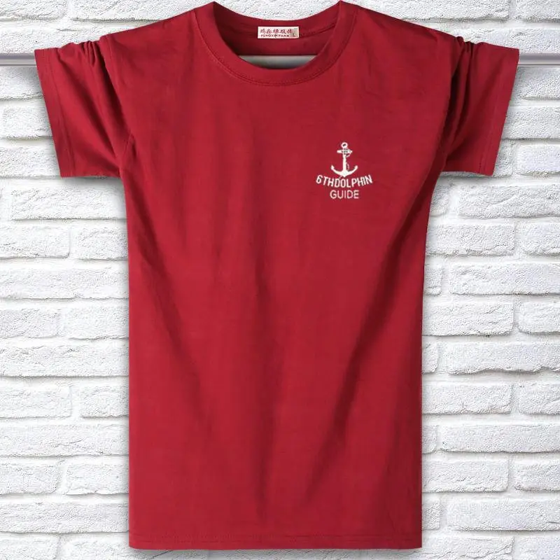 Men White Anchor Graphic T-Shirt Short Sleeve Summer - Image 20