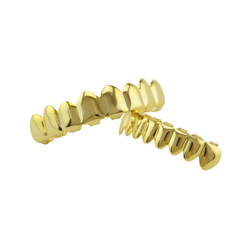 18K Gold Hip Hop Braces for Men Women - Image 5