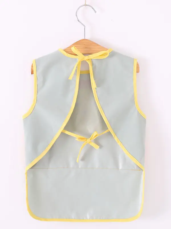 Waterproof Baby Apron for Boys Mid-Length Sleeveless - Image 23
