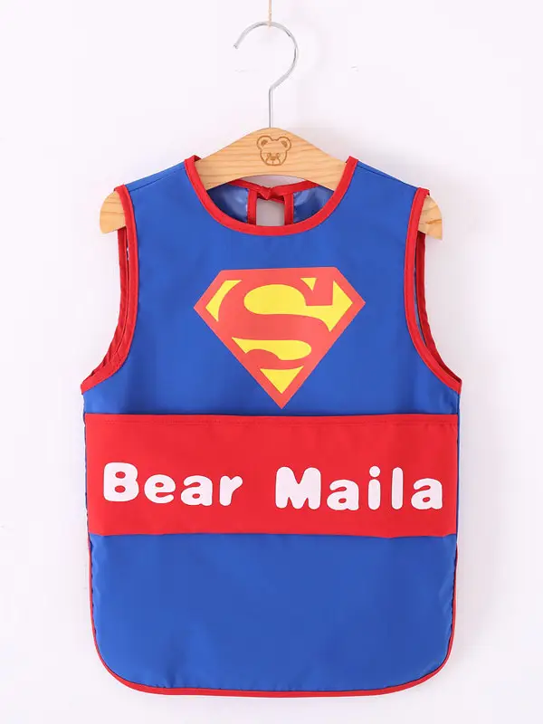 Waterproof Baby Apron for Boys Mid-Length Sleeveless - Image 24