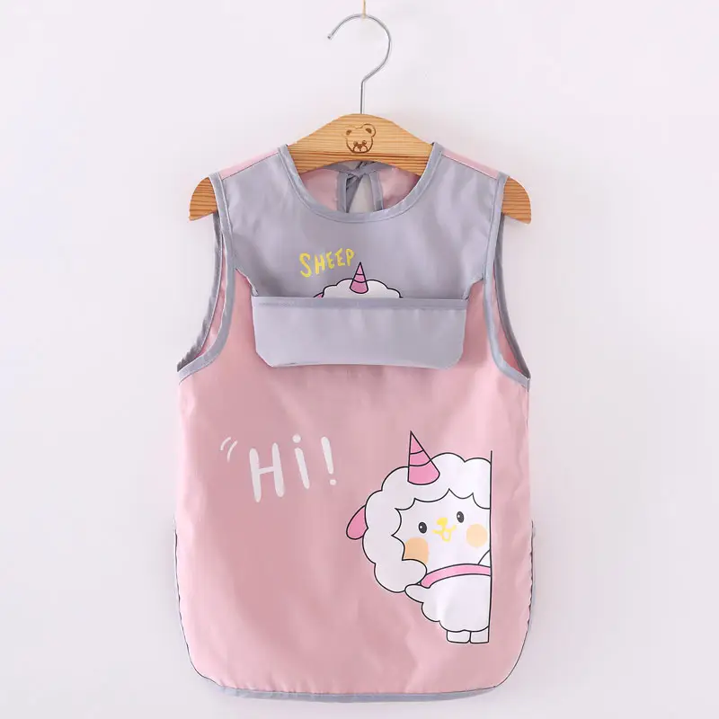 Waterproof Baby Apron for Boys Mid-Length Sleeveless - Image 18