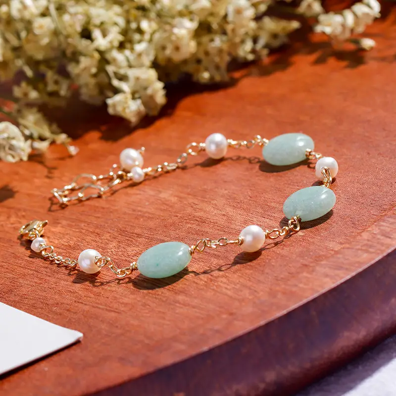 Korean Style Jade Pearl Bracelet for Women - Image 3