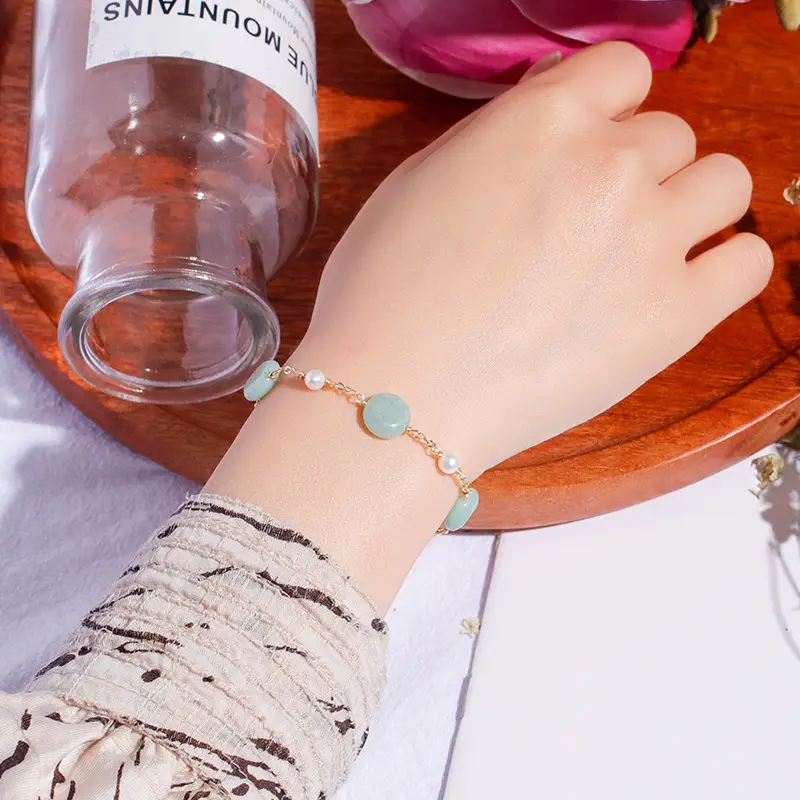 Korean Style Jade Pearl Bracelet for Women - Image 4