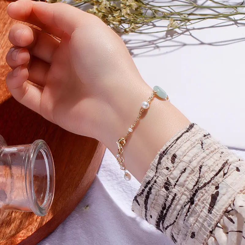 Korean Style Jade Pearl Bracelet for Women - Image 5