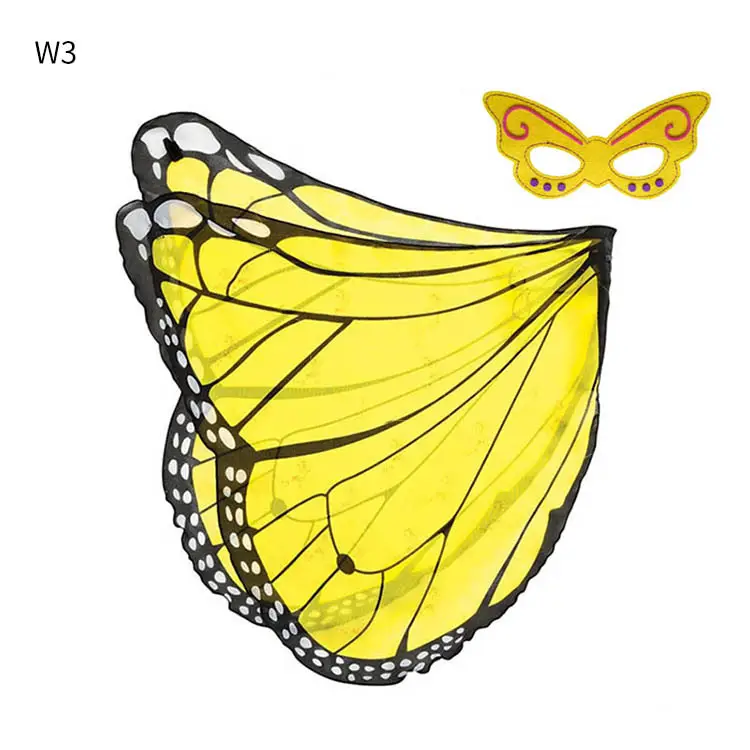 Blue Butterfly Elf Angel Wings Children's Halloween Cloak - Image 3